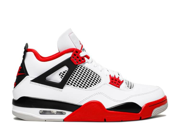 Jordan 4 Fire Red 2020 Sneakers - Vintage Inspired | Colorway of the Year