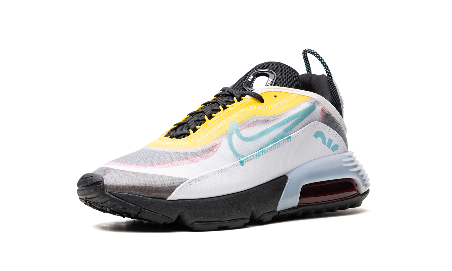 Air Max 2090 "White Speed Yellow Bleached Aqua" CT1091 100