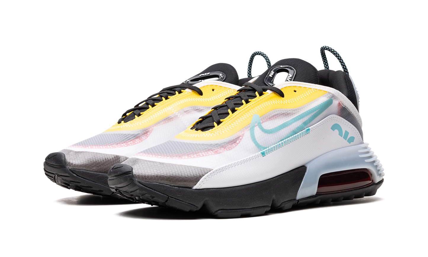 Air Max 2090 "White Speed Yellow Bleached Aqua" CT1091 100