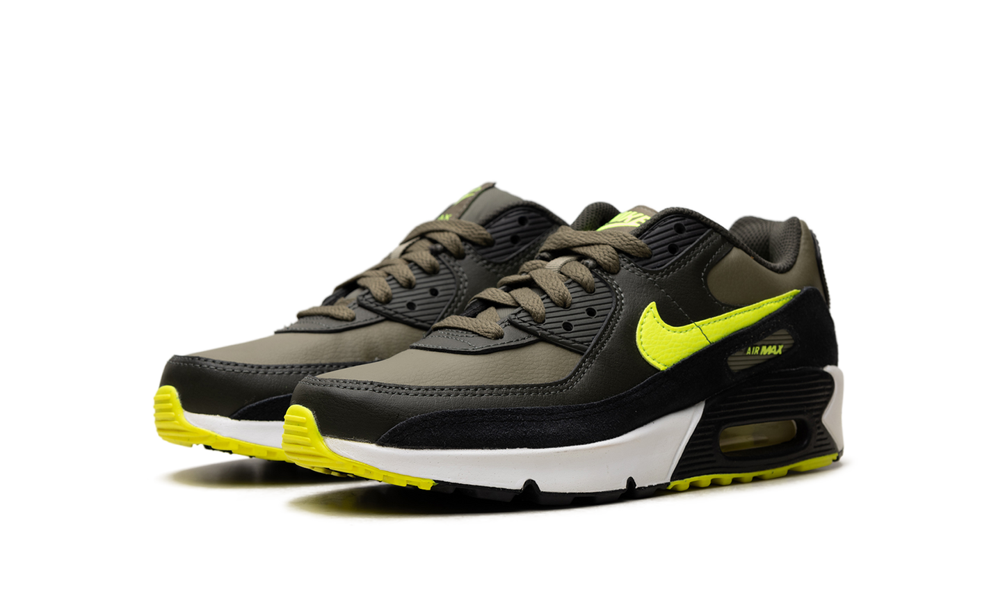Air Max 90 Leather GS "Medium Olive Volt" DV3607 200